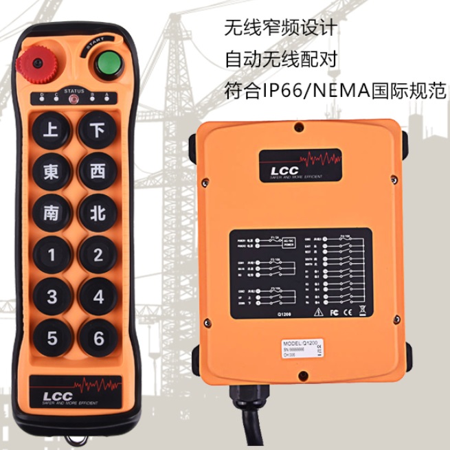 臺灣LCC Q1200+ 十二鍵工業遙控器